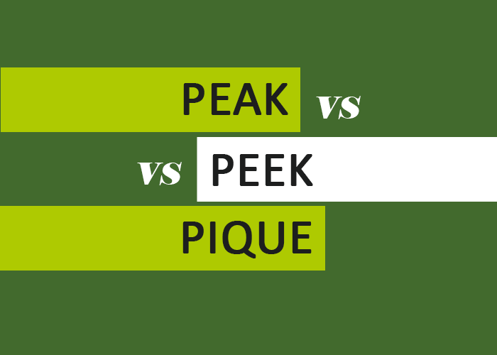 sneak peek vs peak